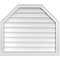 Ekena Millwork Octagonal Top Surface Mount PVC Gable Vent w/ 2"W x 2"P Brickmould Sill Frame, 32"W x 28"H GVPOT32X2803SN - alternate 1